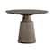 Armen Living Pinni Gray Concrete Round Dining Table with Bronze Painted Accent LCSPDICC - alternate 1